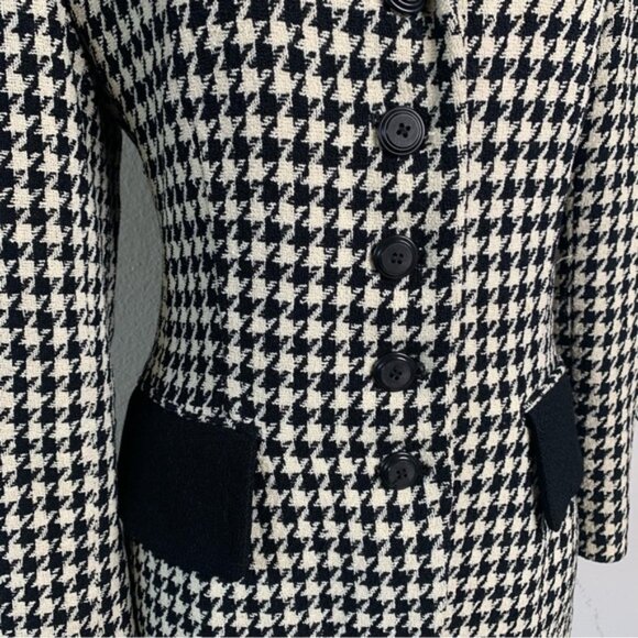 Gruppo Americano Vintage Houndstooth Single Breasted Blazer - Picture 10 of 16